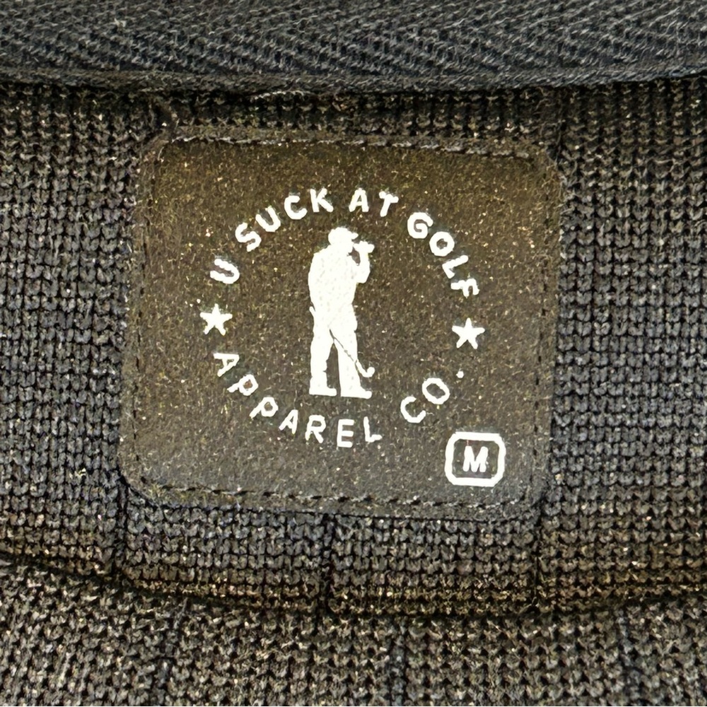U Suck At Golf USAG Men’s Knit Crewneck Sweater Size M - Picture 7 of 9